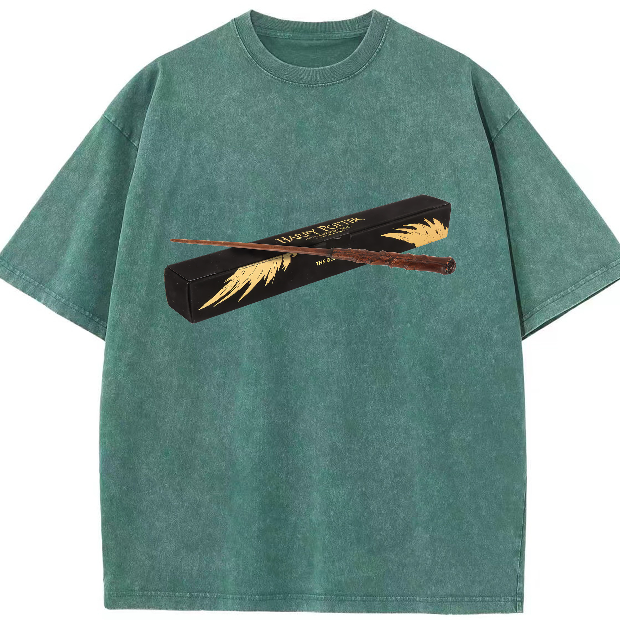 （画像用） Harry Potter ハリー・ポッターシリーズ 綿100% ヴィンテージ風 半袖Tシャツ（フロントプリント）